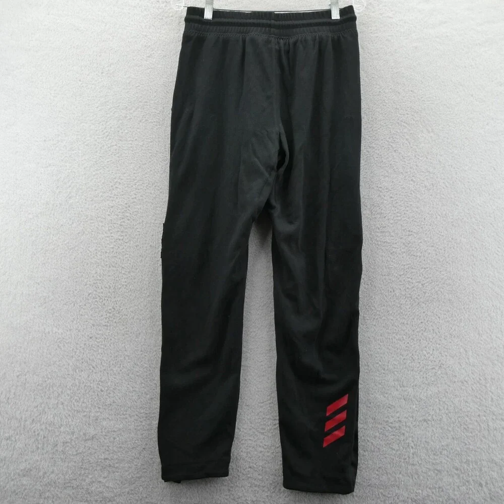 Louisville Cardinals Joggers Mens Medium Black Track Pants Adidas Ankle Snap New